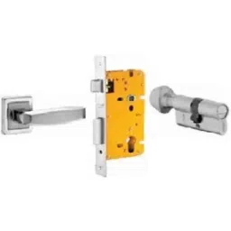 Dorset ML Series Badroli 60mm Stainless Steel Door Handle Lock Set with Coin &a; Knob, ML BA OR (Pack of 4)-picture-17