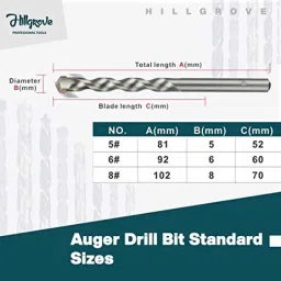 Hillgrove 9 Pcs Steel Combination Metric Drill Bit Set, HGCM1003 image 4