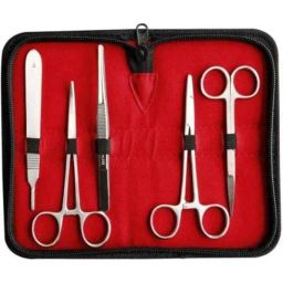 Forgesy 5 Pcs Stainless Steel Dissection Kit with Pouch, NEW211-image-20