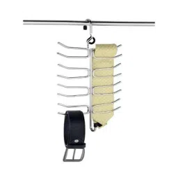 Osam Stainless Steel Silver Tie &a; Belt Hanger, TBH (Pack of 2)-29