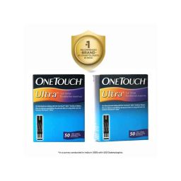OneTouch 50 Pcs Ultra Diabetes Test Strips Box (Pack of 2)-1
