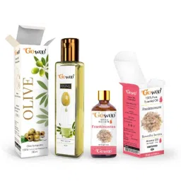 GoWoo 2 Pcs 10ml Natural Frankincense Serrata Aroma Oil &a; 100ml Olive Carrier Oil Set, GWOC583-P21+P179-picture-19