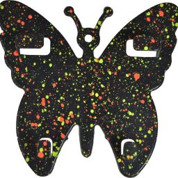 M/S DSNS Butterfly Wall Mounted Mobile Stand Mobile Phones Charging Stand Plastic Wall Mount Charging Stand Mobile wall stand (Black,Bluer Pack OF 1) Mobile Holder-16