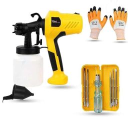 Hillgrove 400W 0.8 Litre Plastic DIY HVLP Paint Sprayer Gun with Gloves &a; 5 in 1 Screwdriver, HGCM1320-picture-16