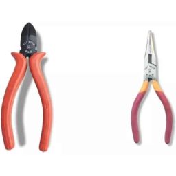Sky Blue 2 Pcs 7.8 inch Diagonal Plier Combo, SBE_PLIER_0666-picture-1