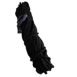 AOW Leg Guard Rope, Extra Long 28 Meters Long &a; Heavy Leg Guard Rope (Black) FOR Bullet Thunder Bird 350-6