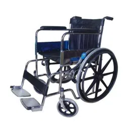 Karma 100kg Mild Steel Black Foldable Wheelchair-image-17
