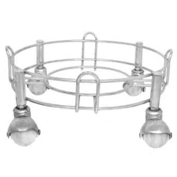 Osam Stainless Steel Silver Heavy Cylinder Trolley, CTYTH (Pack of 5)-image-7
