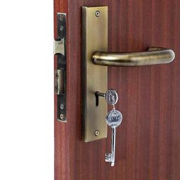 Homexpert MG1103 8 inch 60mm Stainless Steel Antique Brass Finish Cylindrical Plate Mortise Door Lock Set-image-92