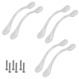 Atom 548 8 inch CP Finish Zinc Cabinet Pull Handle (Pack of 6)-image-47