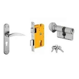 Dorset HL Series Hannah 70mm Stainless Steel Silver Chrome Finish Door Handle Lock Set with Knob &a; Key (Pack of 2)-picture-29