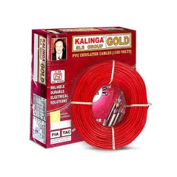 Kalinga Gold 6 Sq mm Red FR PVC Housing Wire, Length: 90 m-image-83