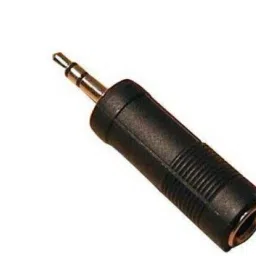 PREMSONS Audio Adapter 6.3 mm Female 3.5 mm M Stereo Convertor Connector Pin - Black USB Adapter-27
