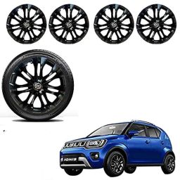 Auto Pearl 4 Pcs 15 inch ABS Black Premium Car Wheel Cover Set for Maruti Suzuki Ignis 2020, WCBLK27-picture-3
