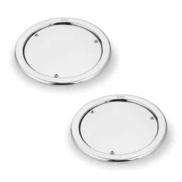 Ruhe 5 inch Stainless Steel Glossy Finish Round Clean Out Floor Drain, 16-0610-18 (Pack of 2)-picture-38