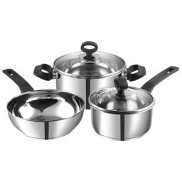 Vinod Trento 3 Pcs Stainless Steel Induction Friendly Cookware Set, 3TREN (Pack of 5)-22