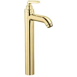 Aquieen Brass Gold Extended Body Tall Pillar Cock Cold Basin Tap-image-71