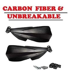 AOW Carbon Fibre Scratchproof Unbreakable Handle bar Handguard for KTM Duke All Models (Black) T-22-36