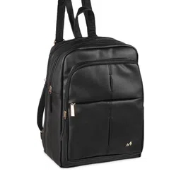 Metro Black PU Structured Handheld Bag with Fringed image 2