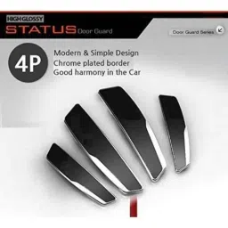 SureStrive 4 Pcs Silicon Black Anti Scratch Corner Edge Protector Door Guard Set for Mahindra Alturas All Model image 2