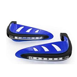 AOW Motorcycle Handguards with Led Light for 7/8 inch Grips - 300 * 140 * 110mm (Blue) for Bajaj Discover 150S DTS-i-21