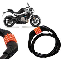 Auto Pearl Black &a; Orange 4 Digit Anti-Theft Combination Number Lock for 650 NK BS6-picture-41