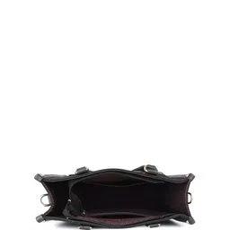 Womanix Colourblocked Structured Handheld Bag with Fringed image 4