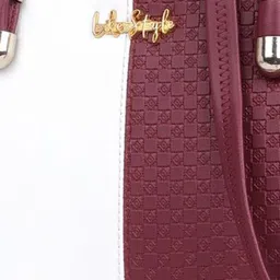 LIKE STYLE Colourblocked Structured Handheld Bag with Tasselled image 4
