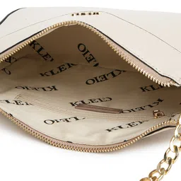 KLEIO Textured Structured Sling Bag With Pouch image 3