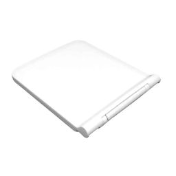 Elegant Casa A-19 41x36cm Polypropylene Sleek Design Soft-Closing Rectangular White Commode Seat Cover-picture-12