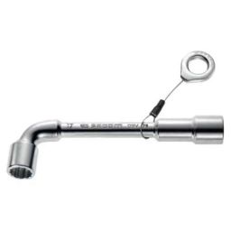 Facom 10mm Satin Chrome Finish SLS Angled Open Socket Wrench, 76.10SLS-picture-9