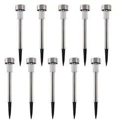 Gigawatts Clear Floor Mounted Solar Pathway Light, GIGSFL04 (Pack of 10)-19