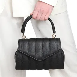 MINI WESST Textured Structured Satchel Bag image 1