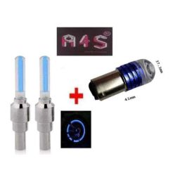A4S 2 Pcs Blue Universal Bike Tyre Motion Sensor Fancy Light Set, ASTLO43-12
