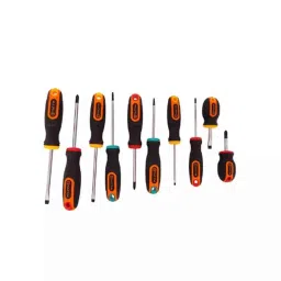 Tactix 205407 CrV Black &a; Orange Chrome Polished Screwdriver Set-picture-33