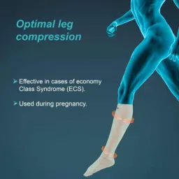 Tynor Compression Garment Leg Below Knee Closed Toe Support, I81BAH, Size: Medium (Normal) image 2