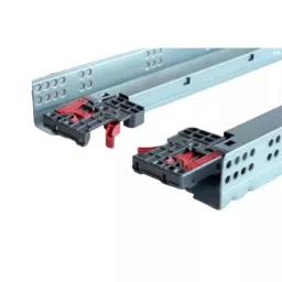 Ebco 350mm Zinc White Concealed Drawer Slide, CDSS235-SC (Pack of 2)-image-1
