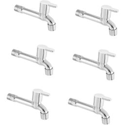 IRIS EVA Stainless Steel Chrome Finish Long Body Bib Cock (Pack of 6)-16
