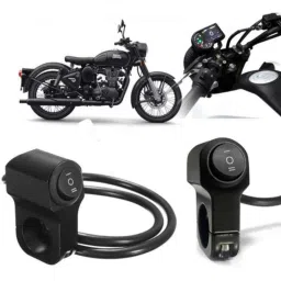 Auto Pearl Aluminium Alloy Black Motorcycle Handlebar Headlight Switch for Classic Stealth-picture-16