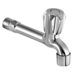 Drizzle ContiMini Brass Chrome Finish Silver Long Body Bib Cock with Foam Flow, LONGCONTIMINI1-image-53