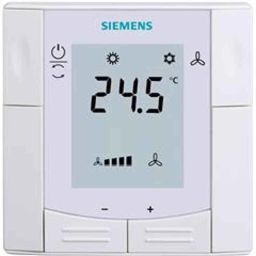 Siemens 8VA IP30 Flush-Mount Room Thermostat For Rectangular Conduit Box, RDF340-20