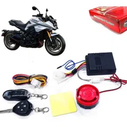 Auto Pearl 12V Black Two-Way Anti Theft Motorcycle Alarm Kit with 2 Pcs Remote for Katana BS6-picture-33