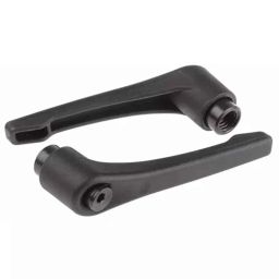 RS Pro M12x12mm Steel Black Clamping Lever, 478765-19