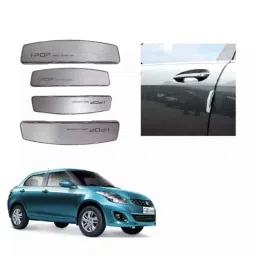 Spreadx Plastic Stylish I-Pop Silver Colour Elegant Car Door Guard Protection Universal Type for Maruti Suzuki Swift Dzire 2011 To 2015 Set Of 4 Pcs, SPR-DRUGHS-picture-12