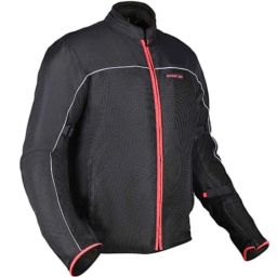 AllExtreme AVIANT AIR Mesh Fabric Black &a; Red Bike Riding Jacket with Armour, Elbows &a; Shoulders Protection for Bikers, Size: 3XL-image-96
