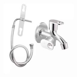 Fastgear Stainless Steel Silver Chrome Finish Bathroom Faucet Set, FG2273-picture-43
