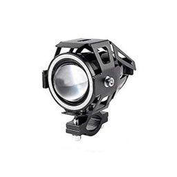 AllExtreme EXU7MB1 U7 Mini Blue Angel Eyes DRL Spot LED Fog Light with High &a; Low Beam-32
