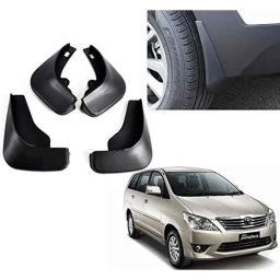 Auto Pearl 4 Pcs Black Cup Type Mud Flaps Car Splash Guard Set for Toyota Innova Type 2-image-1