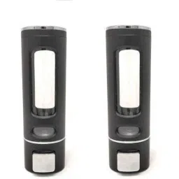 Prestige 400ml Plastic Black Heavy Duty Wall Mount Liquid Soap Dispenser (Pack of 2)-image-71