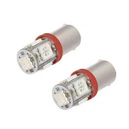 AllExtreme EXRT102 BA9S 2W 5 SMD Red Interior Pilot License Plate Dome Indicator LED Parking Light for Car, Bike &a; Motorcycle (Pack of 2)-29